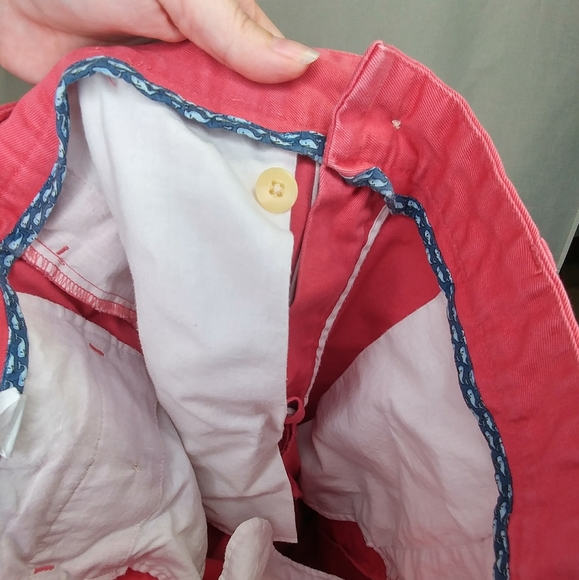 Vineyard Vines Salmon Pink Cotton Pants Size 30x30 - Picture 5 of 6